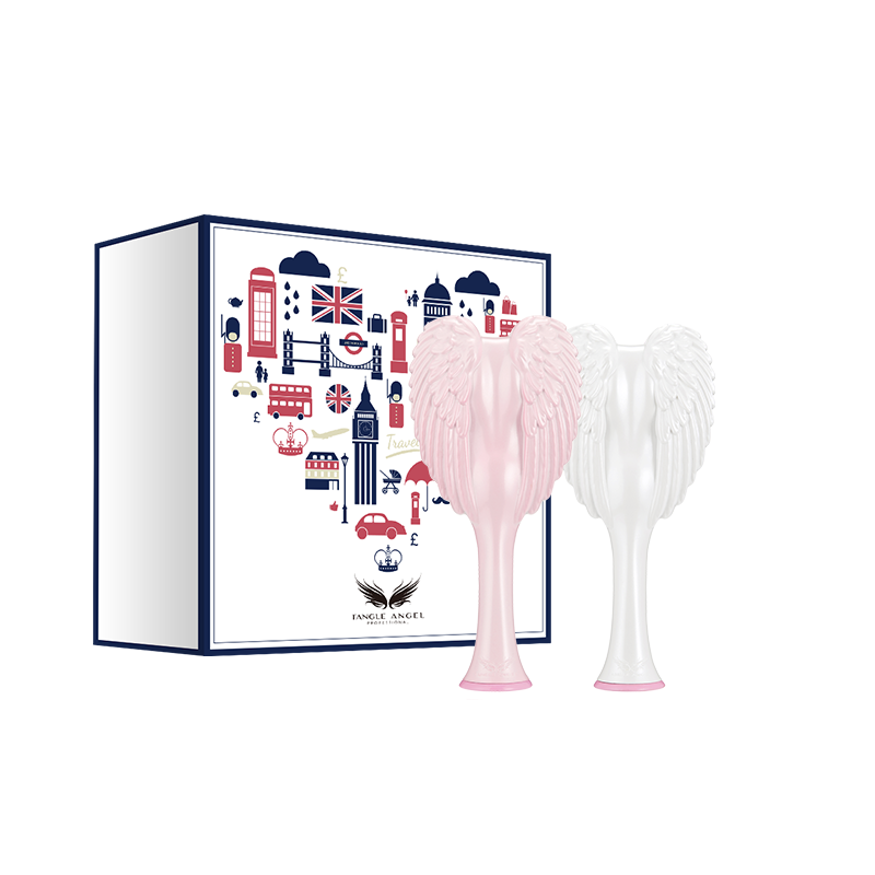 (特卖商品)Tangle Angel 天使梳 童趣双享礼盒（粉+白）小号2.0