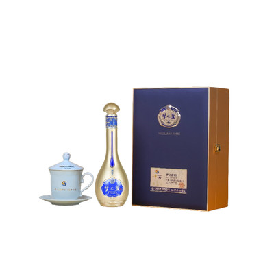 江蘇洋河酒家　夢之藍 M9　500ml 1本 洋河蓝色经典梦之蓝梦9 52°洋河M9 500ml 绵柔浓香型-武汉美沃利