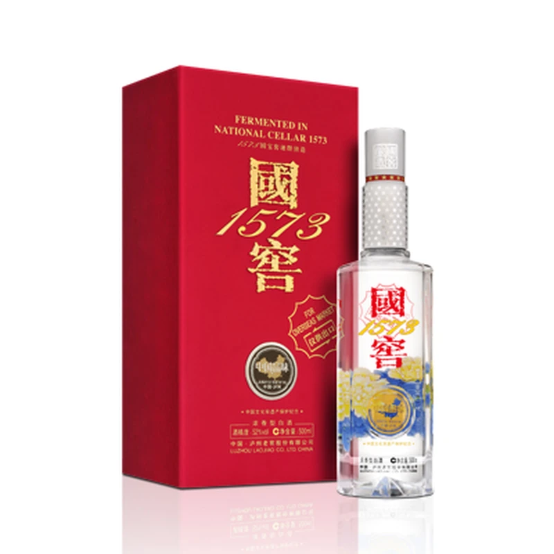 濾州老窖國窖1573 375ml 52% グラス付き Luzhou Laojiao Guo Jiao National Cellar 1573 Baijiu 瀘州老窖