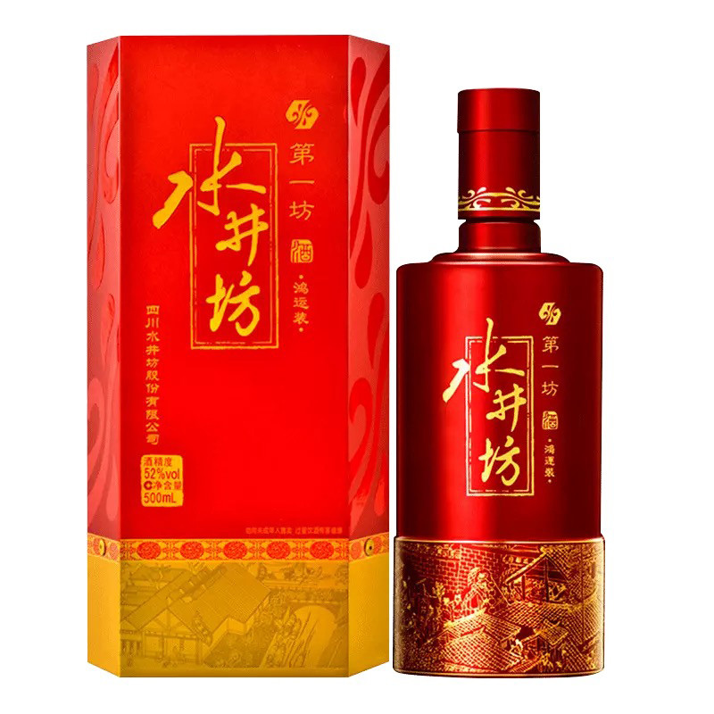 水井坊鴻運裝濃香型白酒52度500毫升-白酒-水井坊-Shui Jing Fang-DUTY 