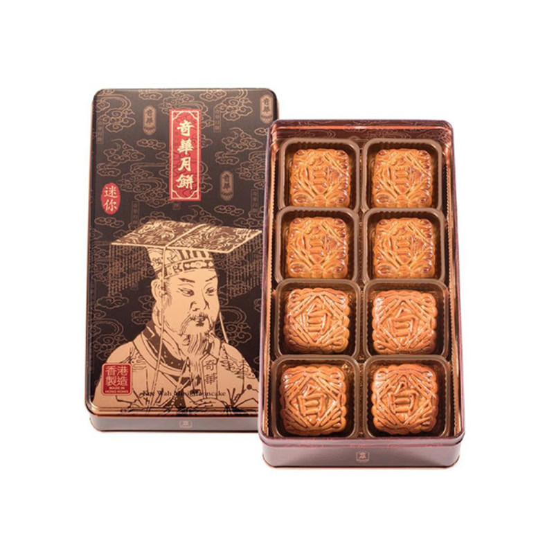 月餅 奇華餅家 迷你白蓮蓉4個 迷你皇月4個 香港購入 - 菓子