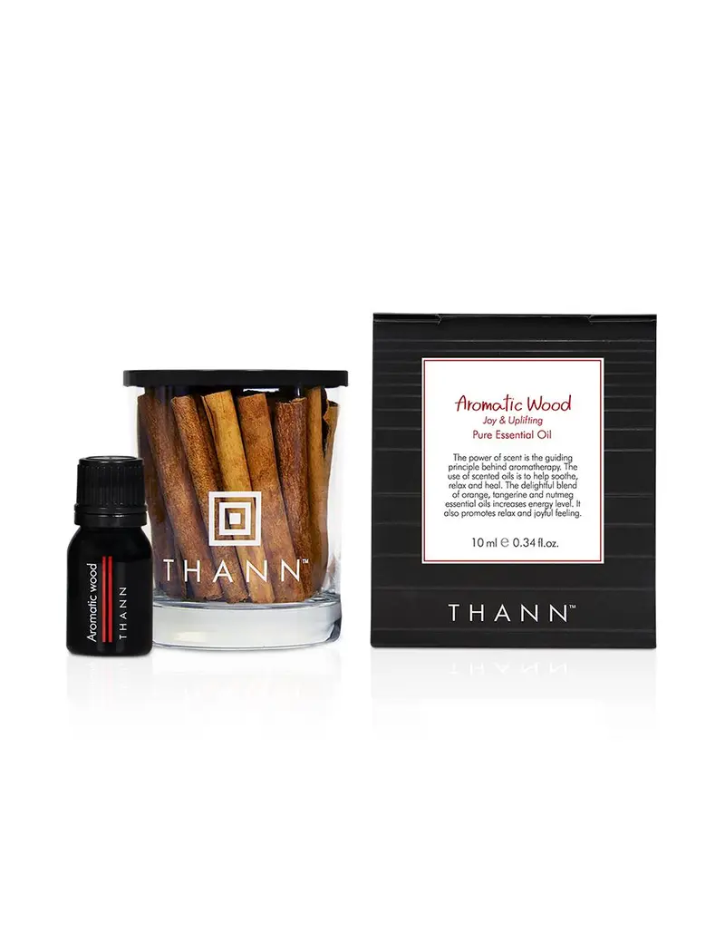 THANN Aromatic Wood アロマキャンドル 190g アロマティック