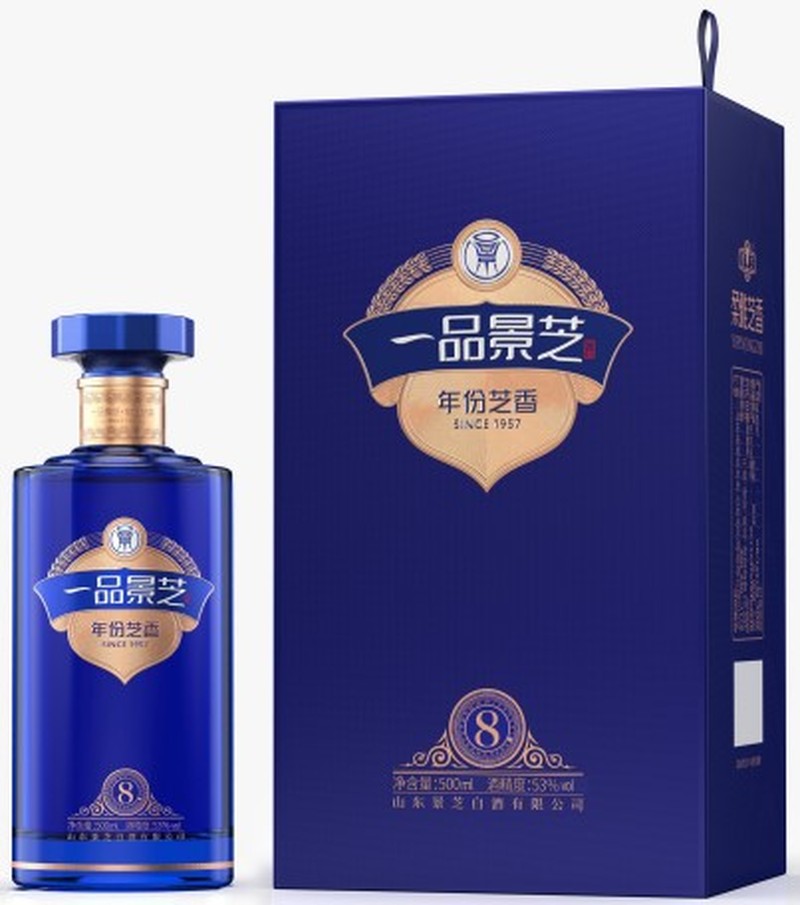 一品景芝中國芝香8年芝麻香型白酒53度500毫升-白酒-一品景芝