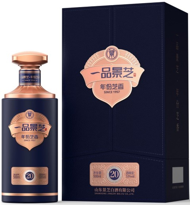 一品景芝中國芝香20年芝麻香型白酒53度500毫升-白酒-一品景芝