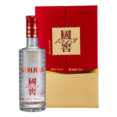 瀘州老窖國窖1573 禮盒裝52度濃香型白酒375 毫升-白酒-瀘州老窖-Lu