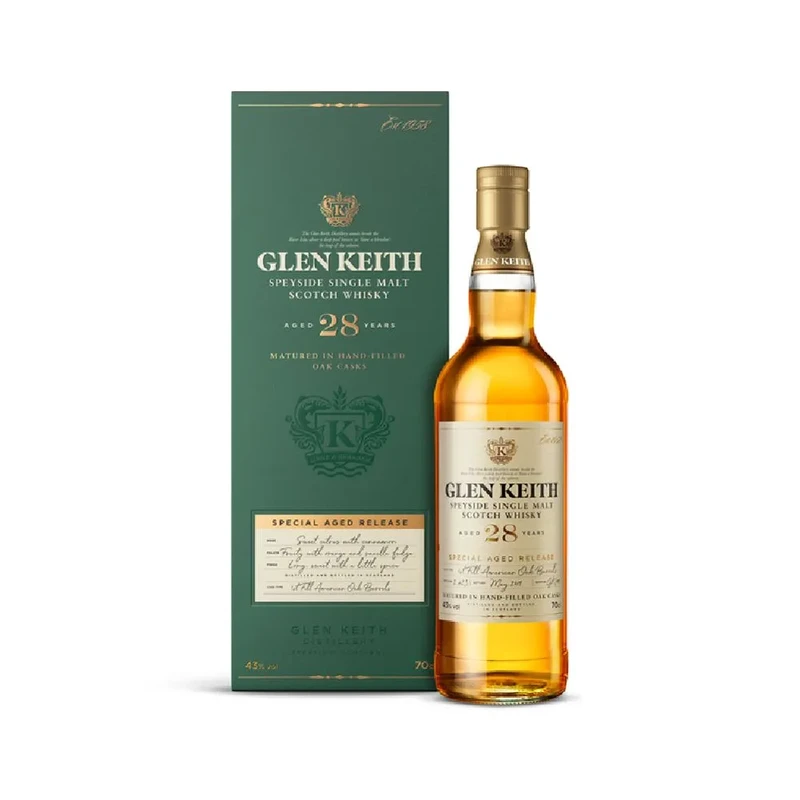 Glen Keith 格蘭凱斯28年單一麥芽蘇格蘭威士忌700毫升| Glen Keith