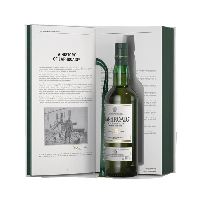 Laphroaig 拉弗格25年書冊限量版威士忌700毫升| Laphroaig 25Yo Bessie