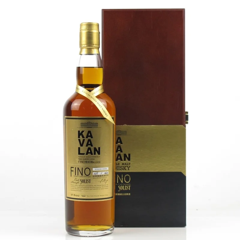 Kavalan 噶瑪蘭經典獨奏FINO雪莉桶威士忌原酒單一麥芽威士忌1公升