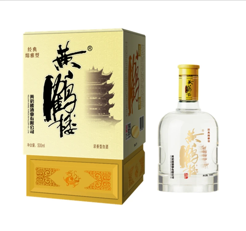 黃鶴樓42度經典綿雅500毫升-白酒-黃鶴樓-Yellow Crane Tower-DUTY ZERO