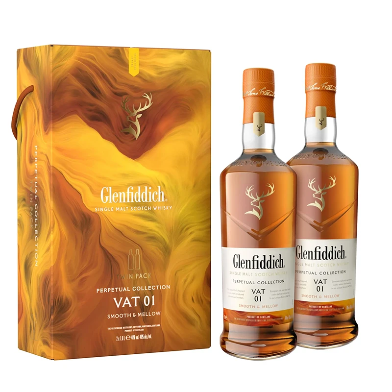 Glenfiddich 格蘭菲迪非凡永恆臻選系列VAT 01單一麥芽威士忌1L (2支裝
