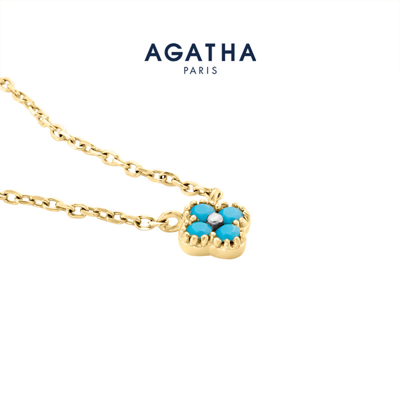 Agatha瑷嘉莎幸运四叶花银制项链02690126-731-TU