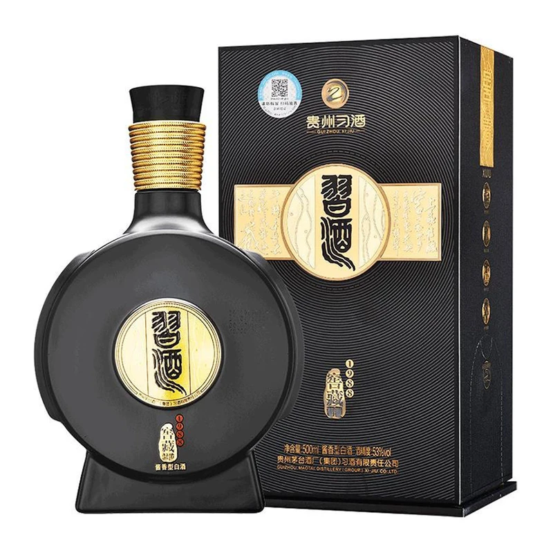新品・未開封　貴州窖藏習酒，中国白酒500ml アルコール53度 Gui Zhou Xi Jiu 貴州習酒窖藏1988 53度酱香型白酒500毫升丨Gui Zhou