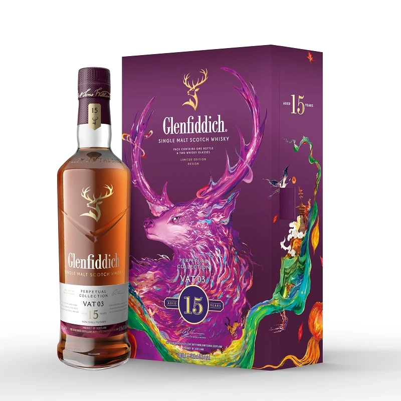 Glenfiddich 格蘭菲迪15年非凡永恆臻選系列VAT3新年禮盒單一麥芽威士忌