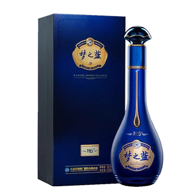 【白酒】梦之藍　夢之藍　 M6 ドリームブルー　40.8度　500ml 洋河夢之藍M6+ 52度白酒500毫升-白酒-洋河-Yang He-DUTY ZERO by