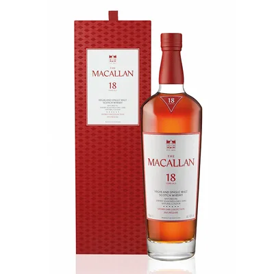 The Macallan 麥卡倫雪莉橡木桶18年單一麥芽蘇格蘭威士忌700毫升| The