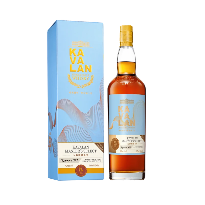 Kavalan 噶瑪蘭大師精選Reserve No. 2單一麥芽威士忌1公升丨Kavalan